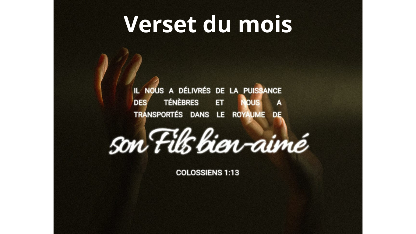 VERSET DU MOIS